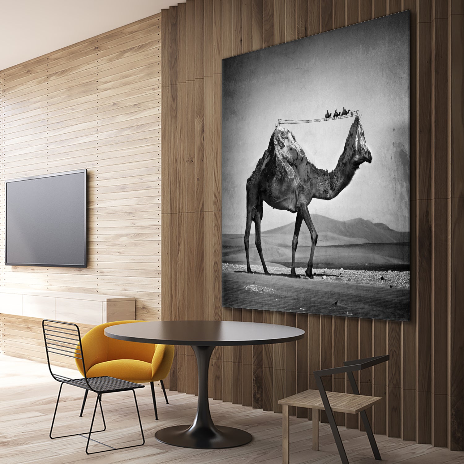 Camel Back by Sarah DeRemer on GIANT ART - gray photo manipulation