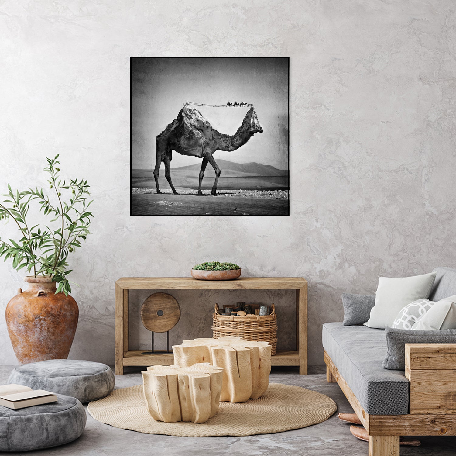 Camel Back by Sarah DeRemer on GIANT ART - gray photo manipulation