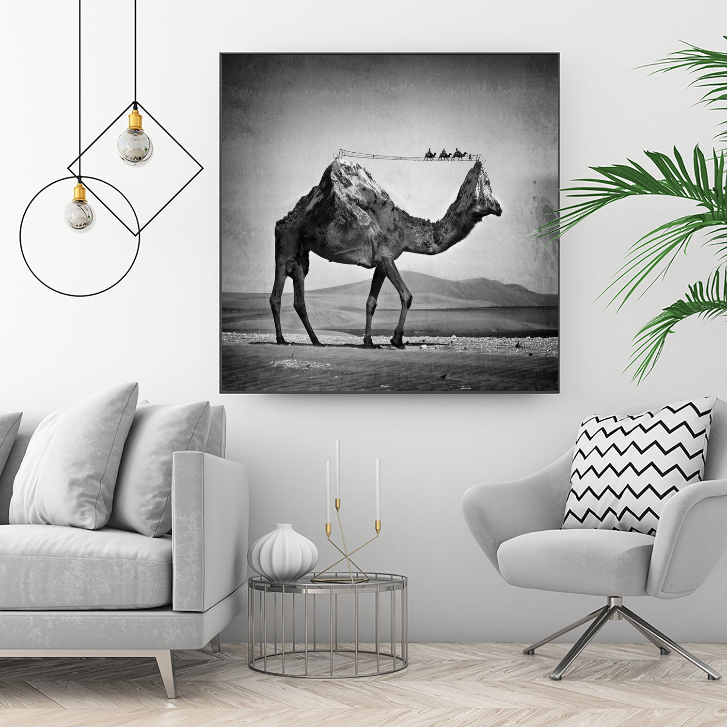 Camel Back by Sarah DeRemer on GIANT ART - gray photo manipulation