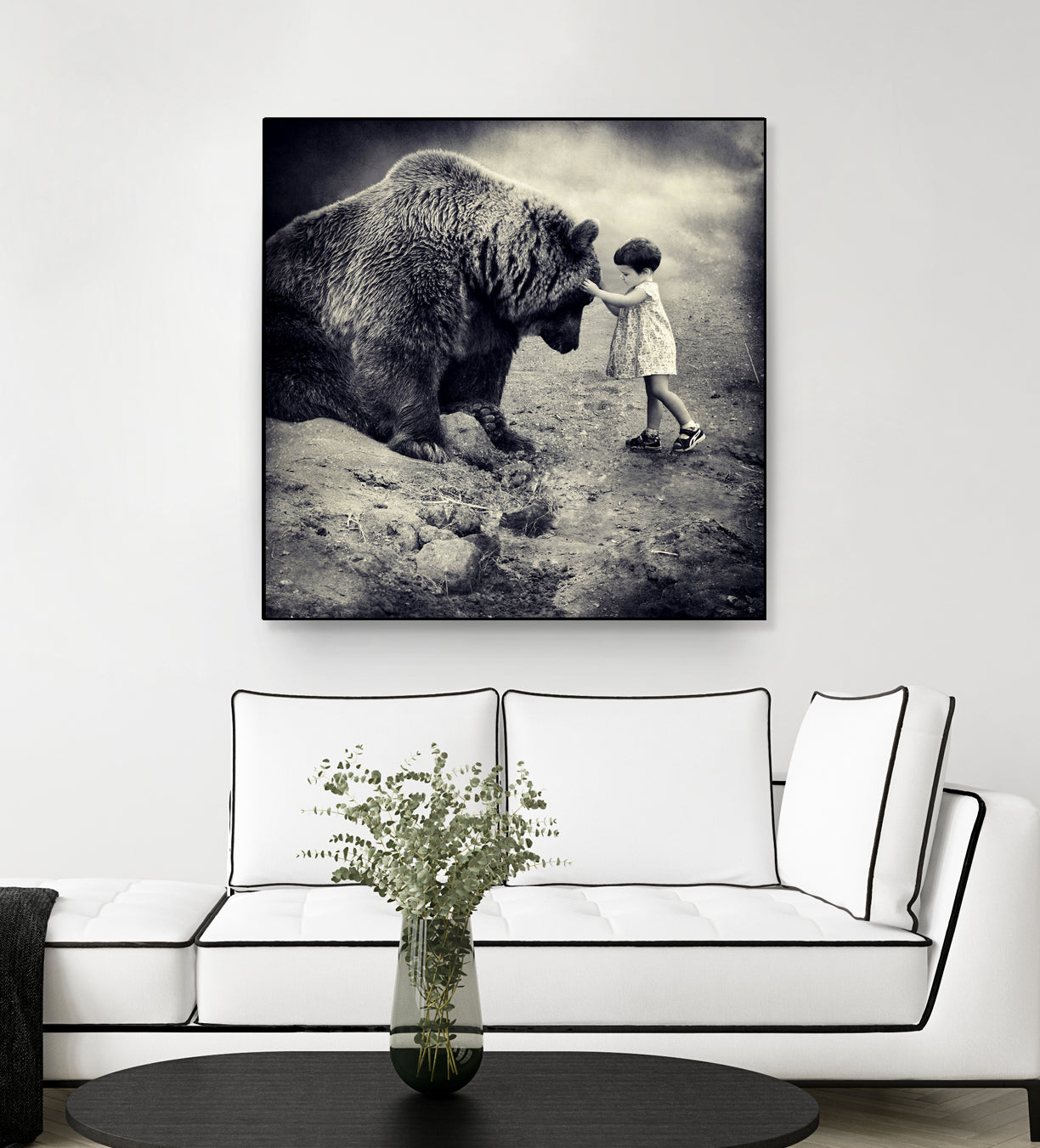 Care Bear by Sarolta Ban on GIANT ART - gray photo manipulation