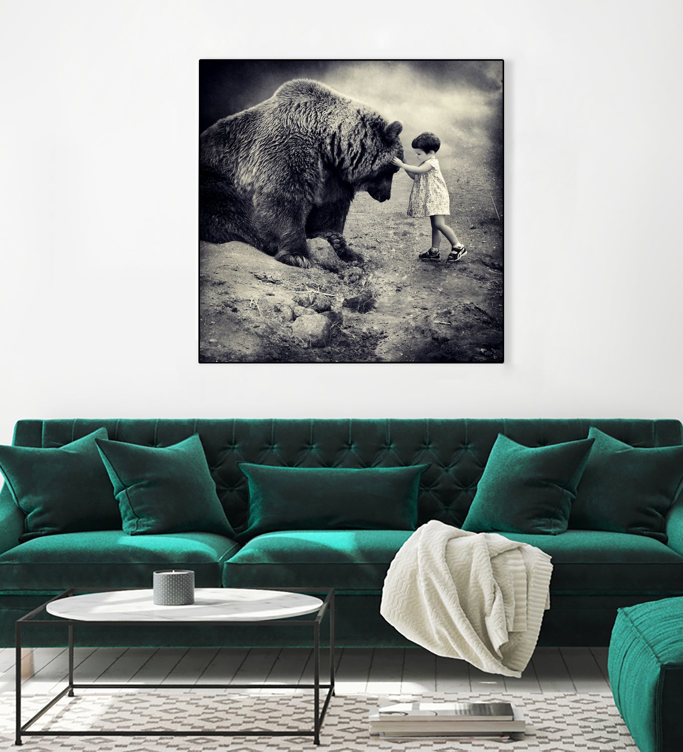 Care Bear by Sarolta Ban on GIANT ART - gray photo manipulation