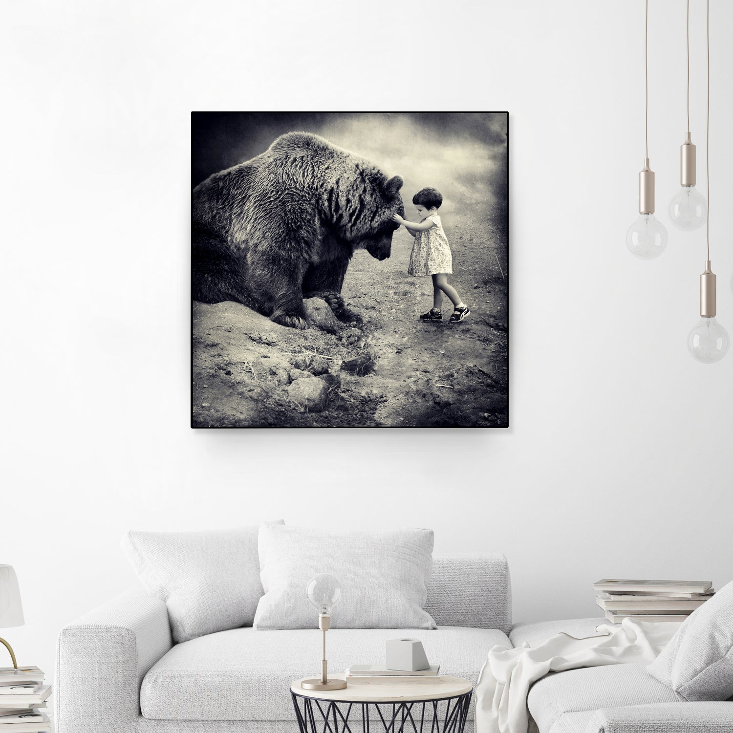 Care Bear by Sarolta Ban on GIANT ART - gray photo manipulation