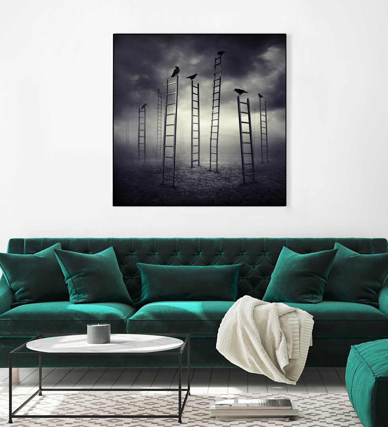 Staircrows by Sarolta Ban on GIANT ART - gray photo manipulation