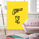 Guns N' Roses by Jaime Fernandez Peña on GIANT ART - yellow vector illustration