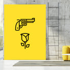 Guns N' Roses by Jaime Fernandez Peña on GIANT ART - yellow vector illustration