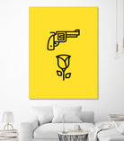 Guns N' Roses by Jaime Fernandez Peña on GIANT ART - yellow vector illustration