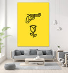 Guns N' Roses by Jaime Fernandez Peña on GIANT ART - yellow vector illustration