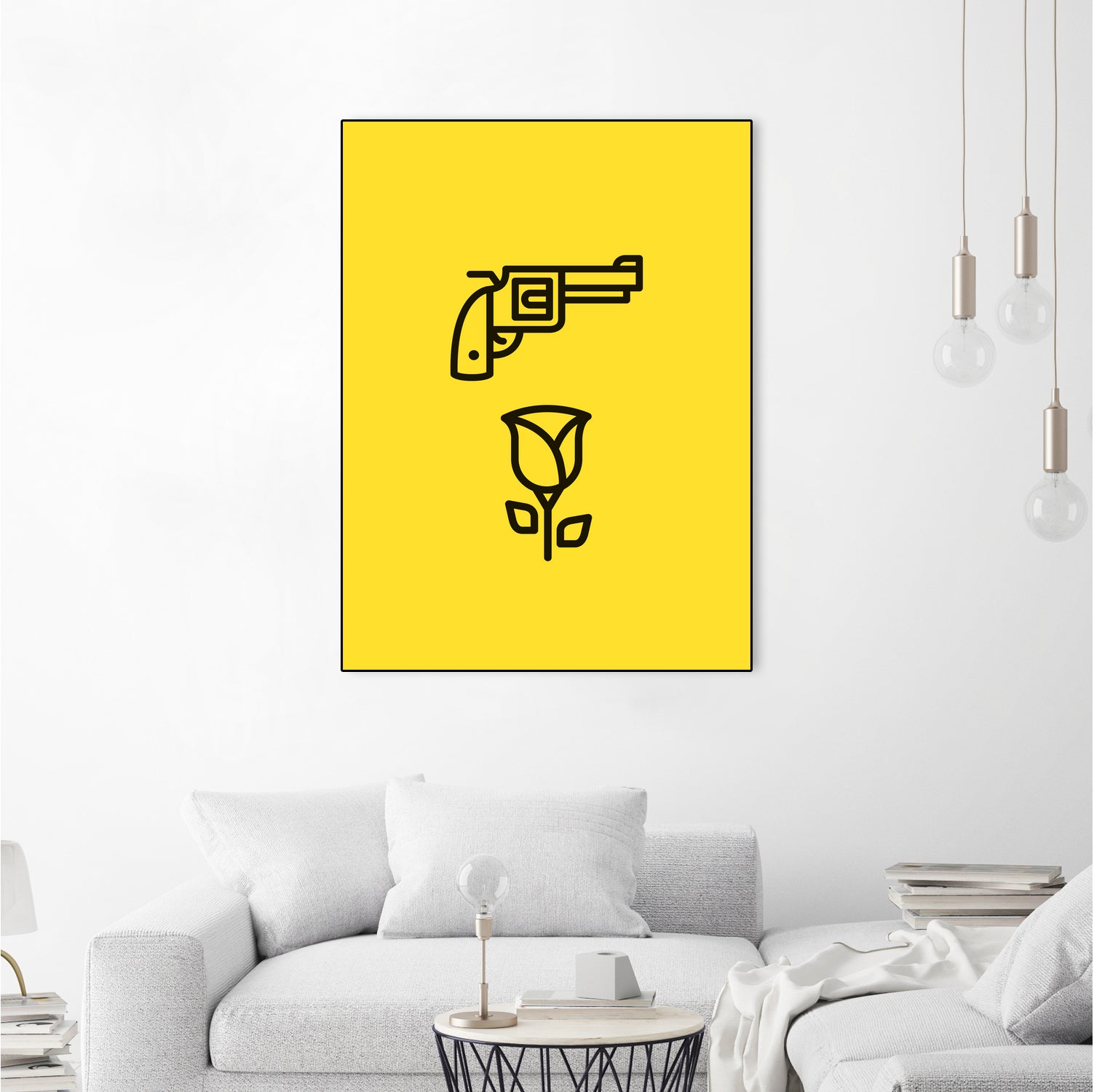 Guns N' Roses by Jaime Fernandez Peña on GIANT ART - yellow vector illustration