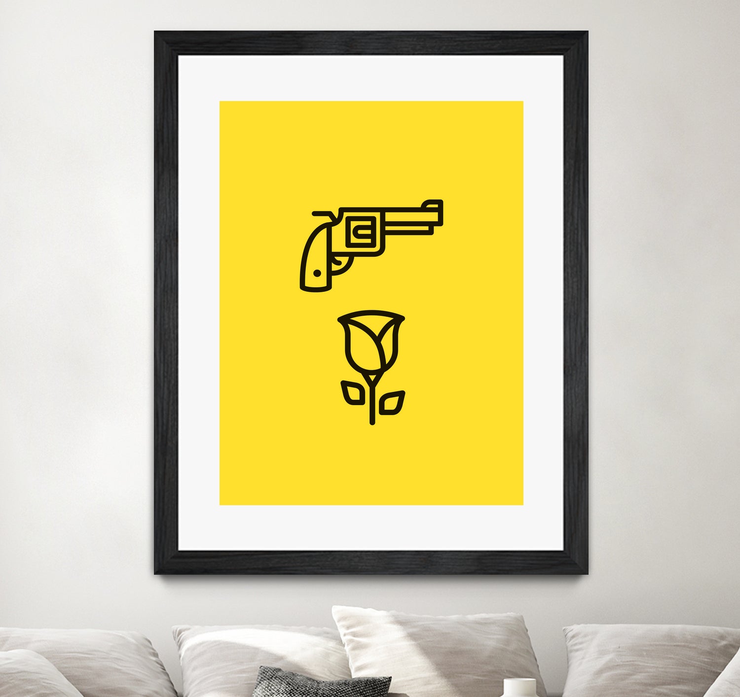 Guns N' Roses by Jaime Fernandez Peña on GIANT ART - yellow vector illustration