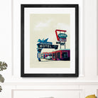 Blue Swallow Motel by Tim Jarosz on GIANT ART - photo illustration