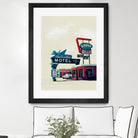 Blue Swallow Motel by Tim Jarosz on GIANT ART - photo illustration