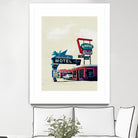 Blue Swallow Motel by Tim Jarosz on GIANT ART - photo illustration