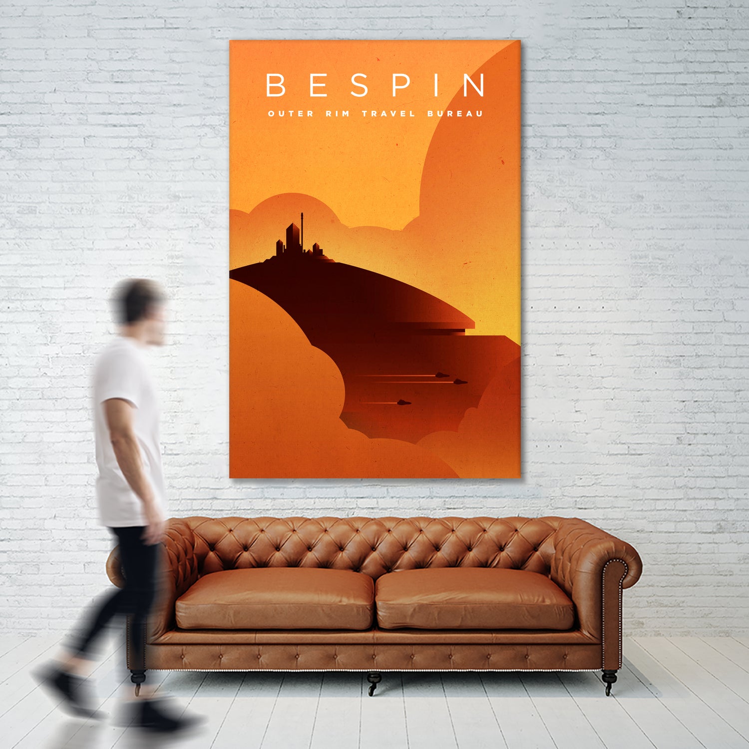 Outer Rim Travel Bureau: Bespin by Michael Mateyko on GIANT ART - typography