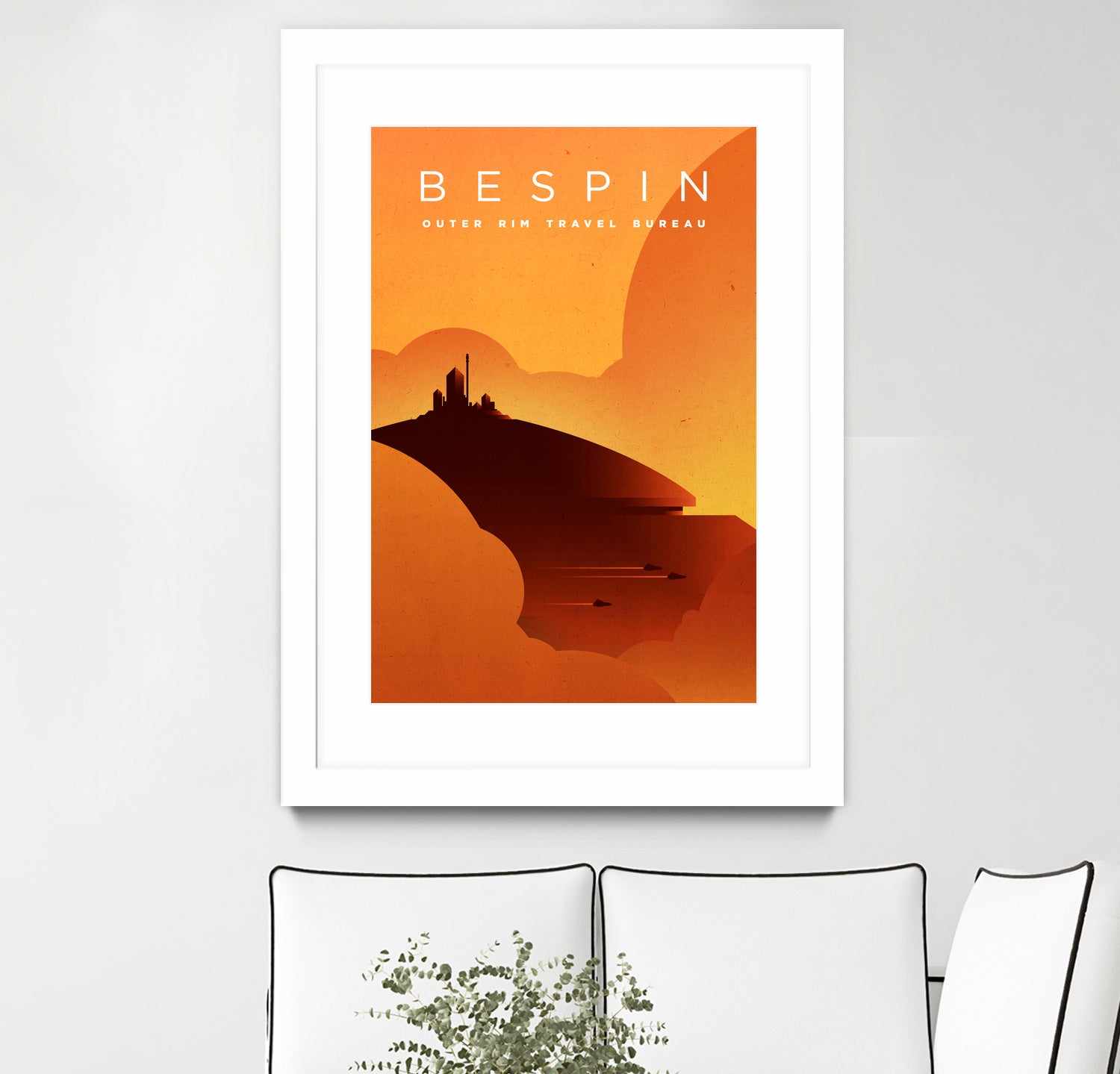 Outer Rim Travel Bureau: Bespin by Michael Mateyko on GIANT ART - typography