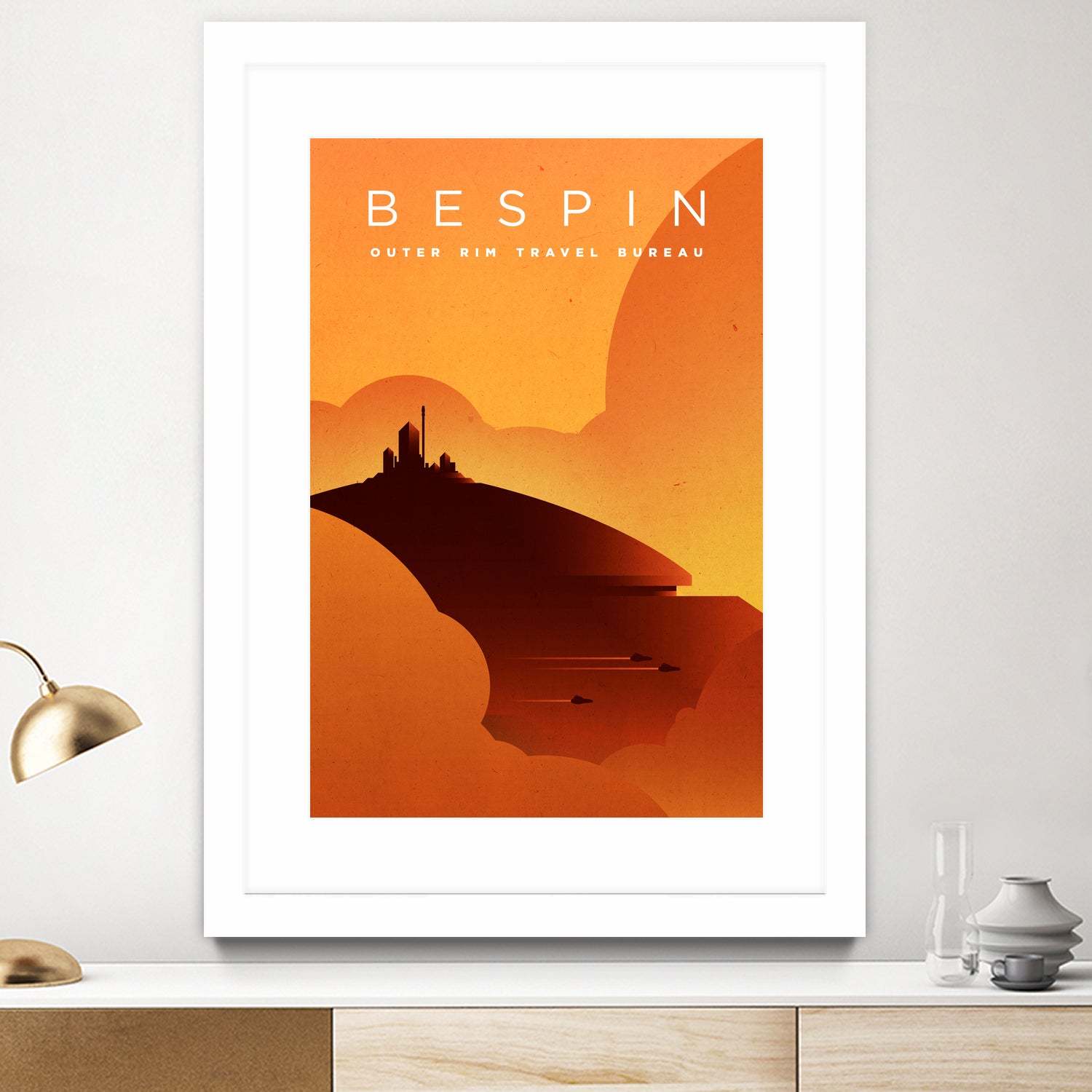 Outer Rim Travel Bureau: Bespin by Michael Mateyko on GIANT ART - typography