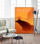 Outer Rim Travel Bureau: Bespin by Michael Mateyko on GIANT ART - typography