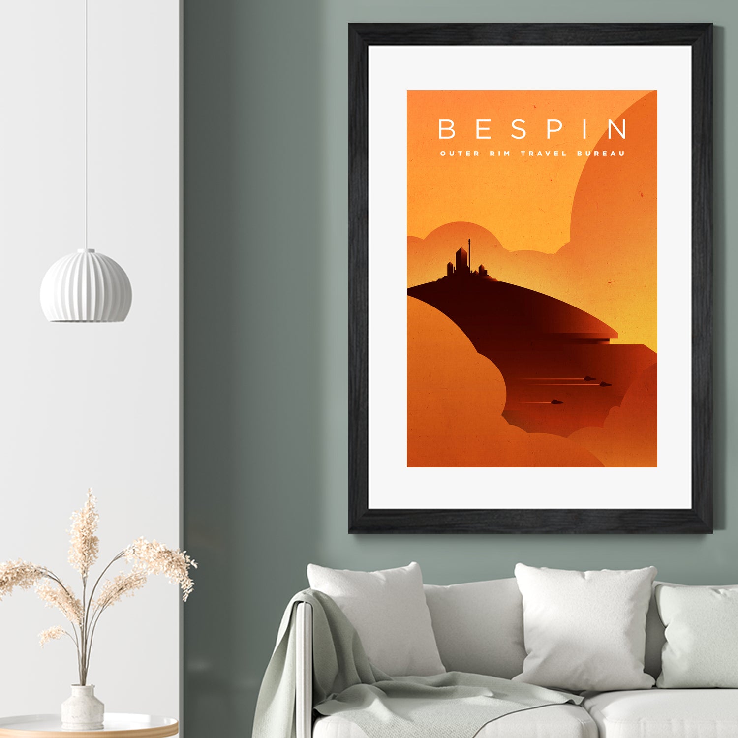 Outer Rim Travel Bureau: Bespin by Michael Mateyko on GIANT ART - typography