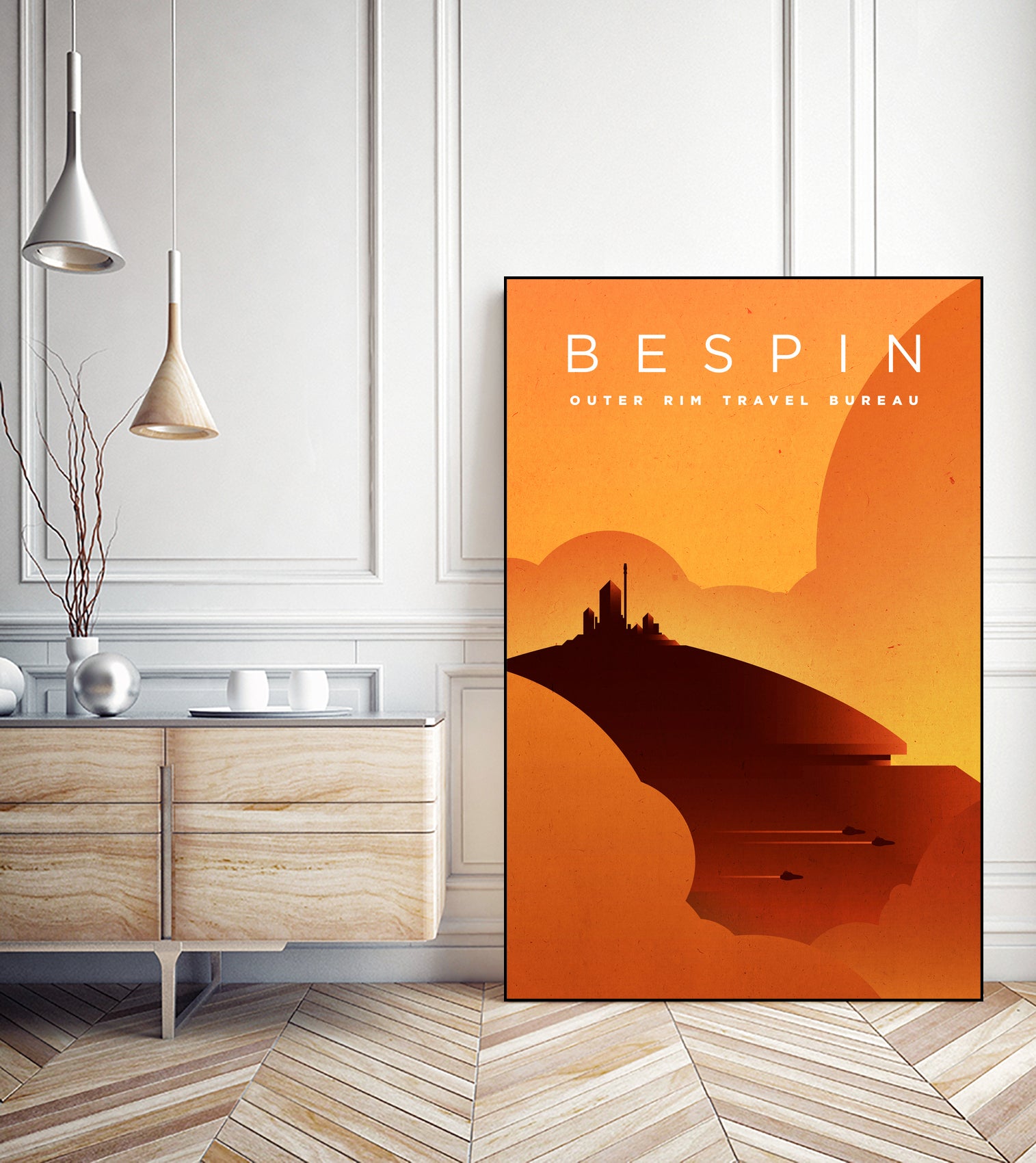 Outer Rim Travel Bureau: Bespin by Michael Mateyko on GIANT ART - typography