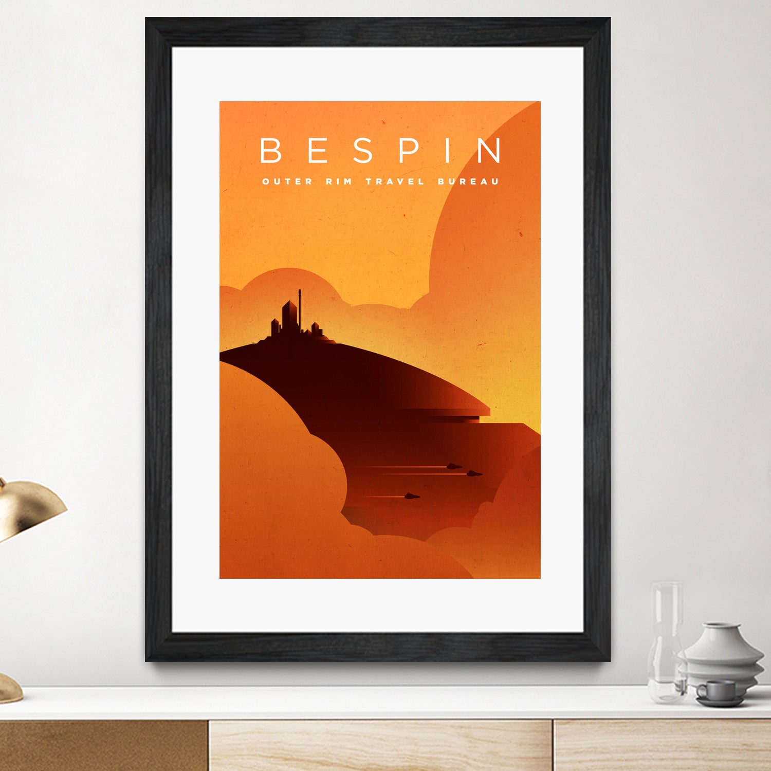 Outer Rim Travel Bureau: Bespin by Michael Mateyko on GIANT ART - typography