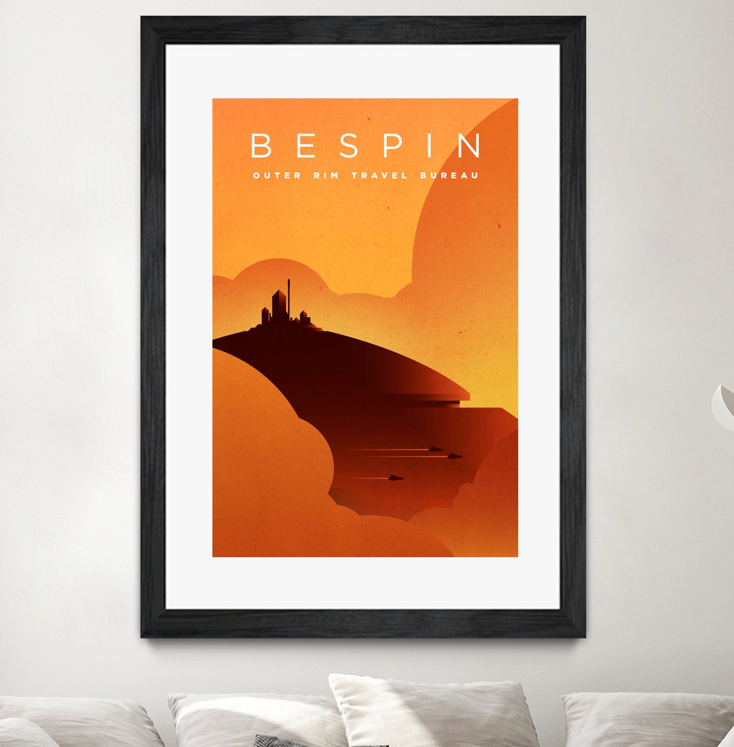 Outer Rim Travel Bureau: Bespin by Michael Mateyko on GIANT ART - typography