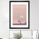 Outer Rim Travel Bureau: Tatooine by Michael Mateyko on GIANT ART - typography