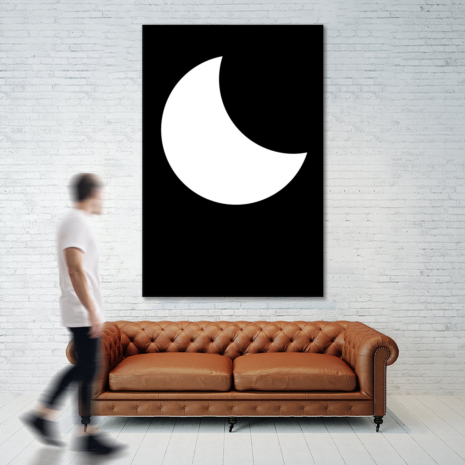 Moon by Nilesh Kulkarni on GIANT ART - white vector illustration