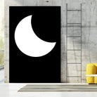 Moon by Nilesh Kulkarni on GIANT ART - white vector illustration