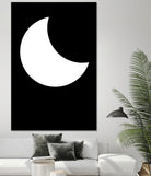 Moon by Nilesh Kulkarni on GIANT ART - white vector illustration