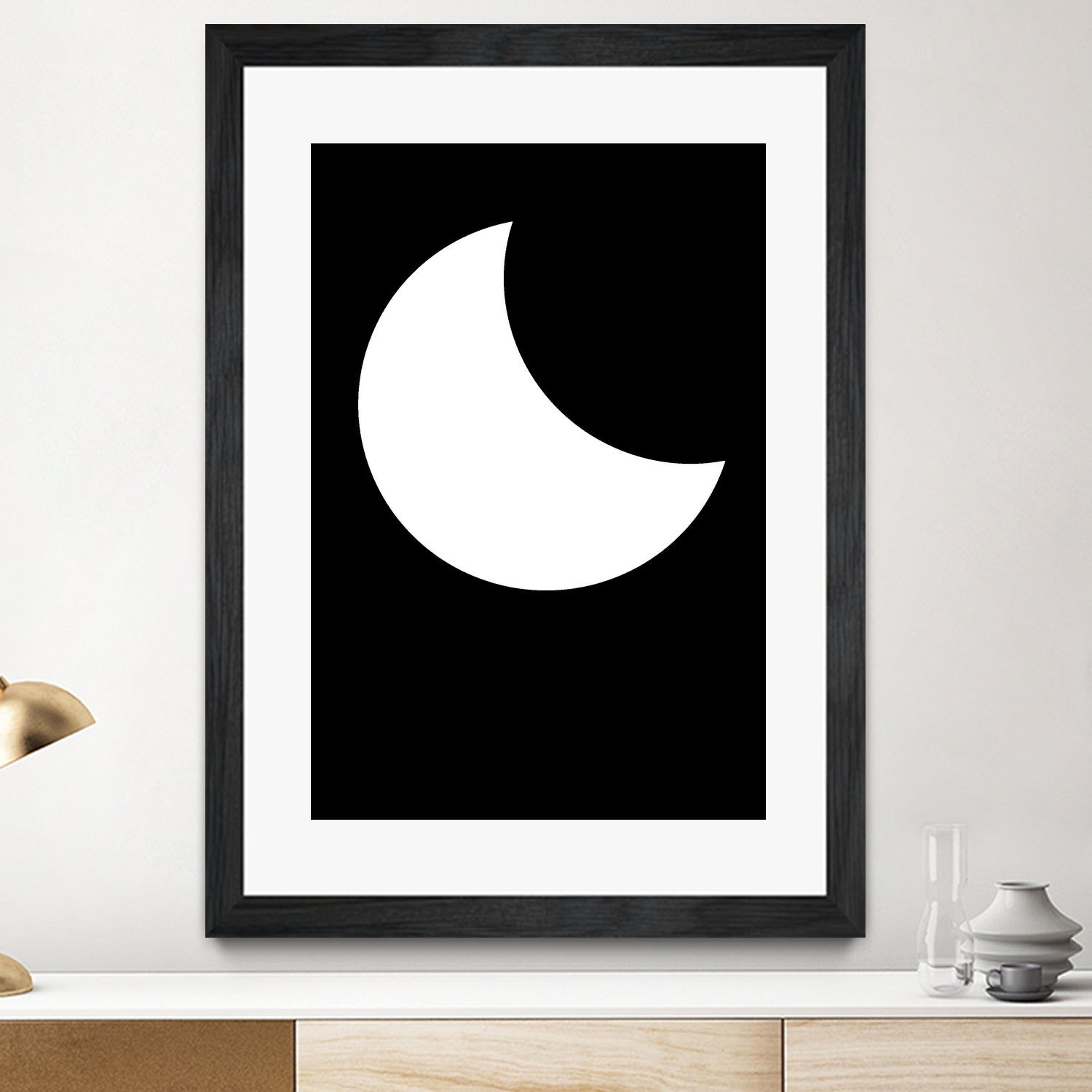 Moon by Nilesh Kulkarni on GIANT ART - white vector illustration