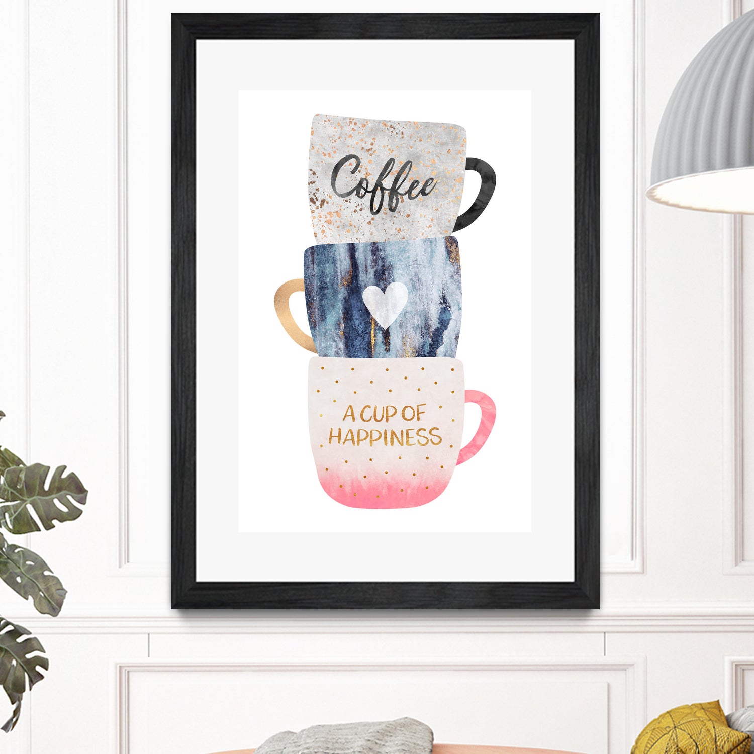 A cup of happiness by Elisabeth Fredriksson on GIANT ART - gray digital painting