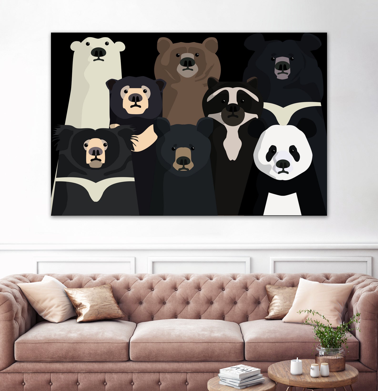 Bears of the world by Rodrigo Esparza-Salas on GIANT ART - white digital drawing