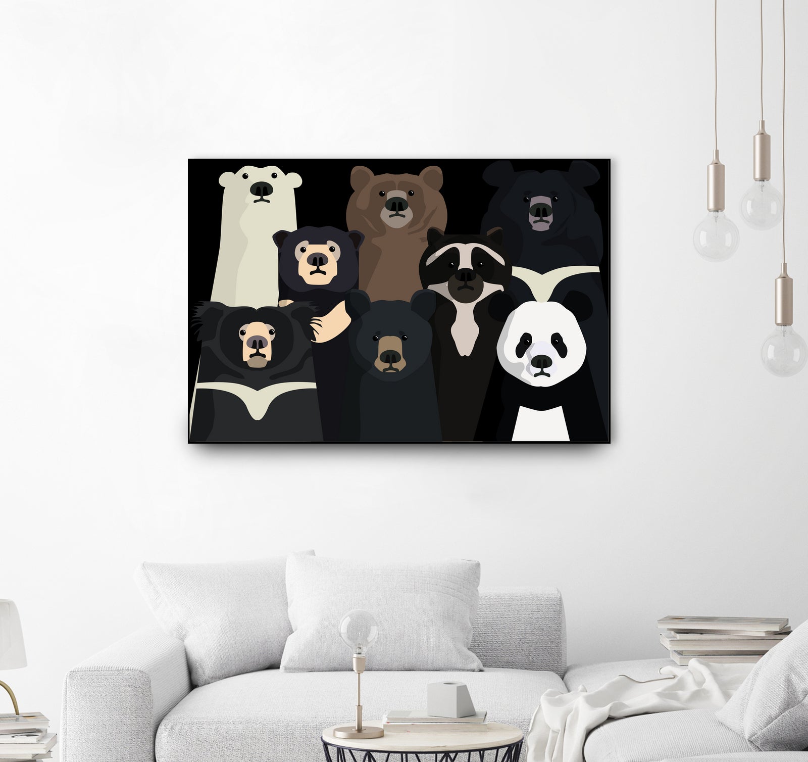 Bears of the world by Rodrigo Esparza-Salas on GIANT ART - white digital drawing