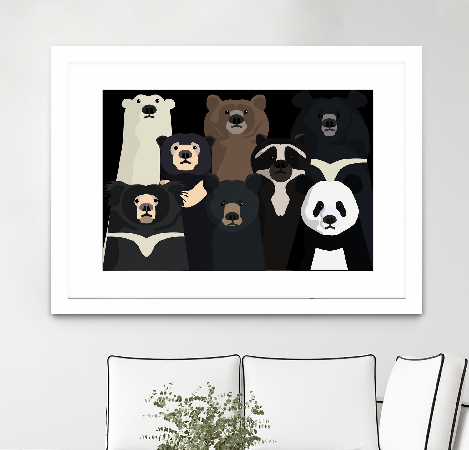 Bears of the world by Rodrigo Esparza-Salas on GIANT ART - white digital drawing