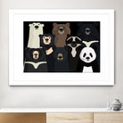 Bears of the world by Rodrigo Esparza-Salas on GIANT ART - white digital drawing