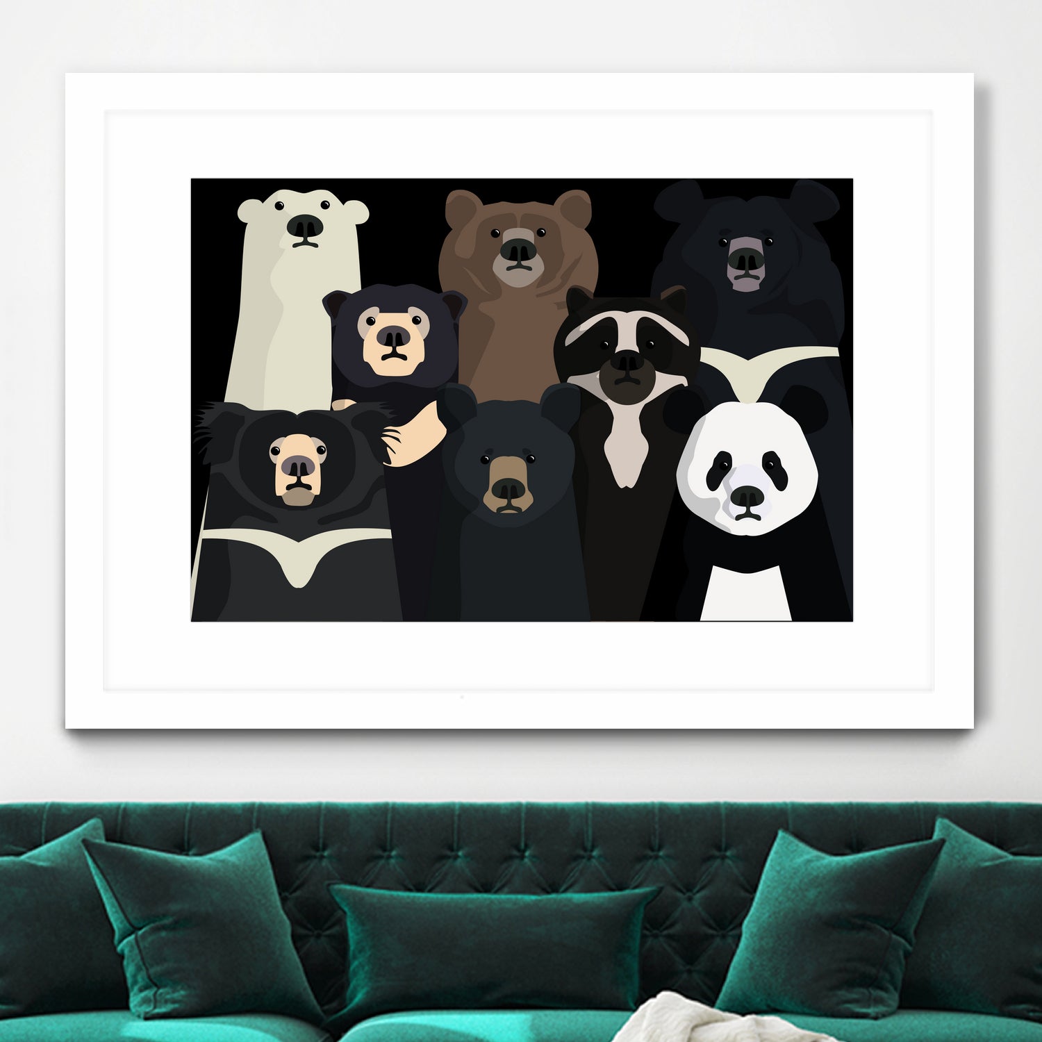 Bears of the world by Rodrigo Esparza-Salas on GIANT ART - white digital drawing