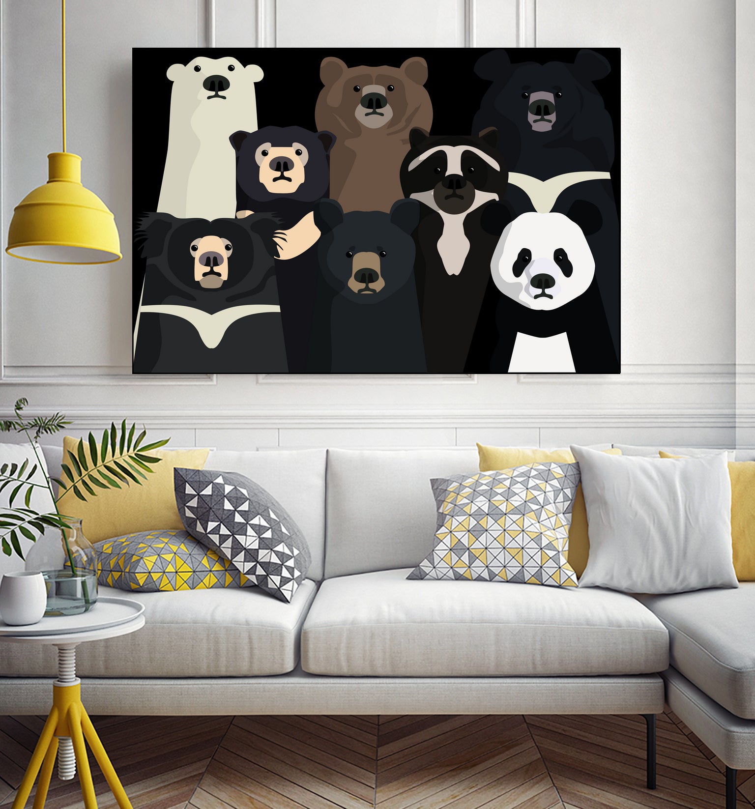 Bears of the world by Rodrigo Esparza-Salas on GIANT ART - white digital drawing