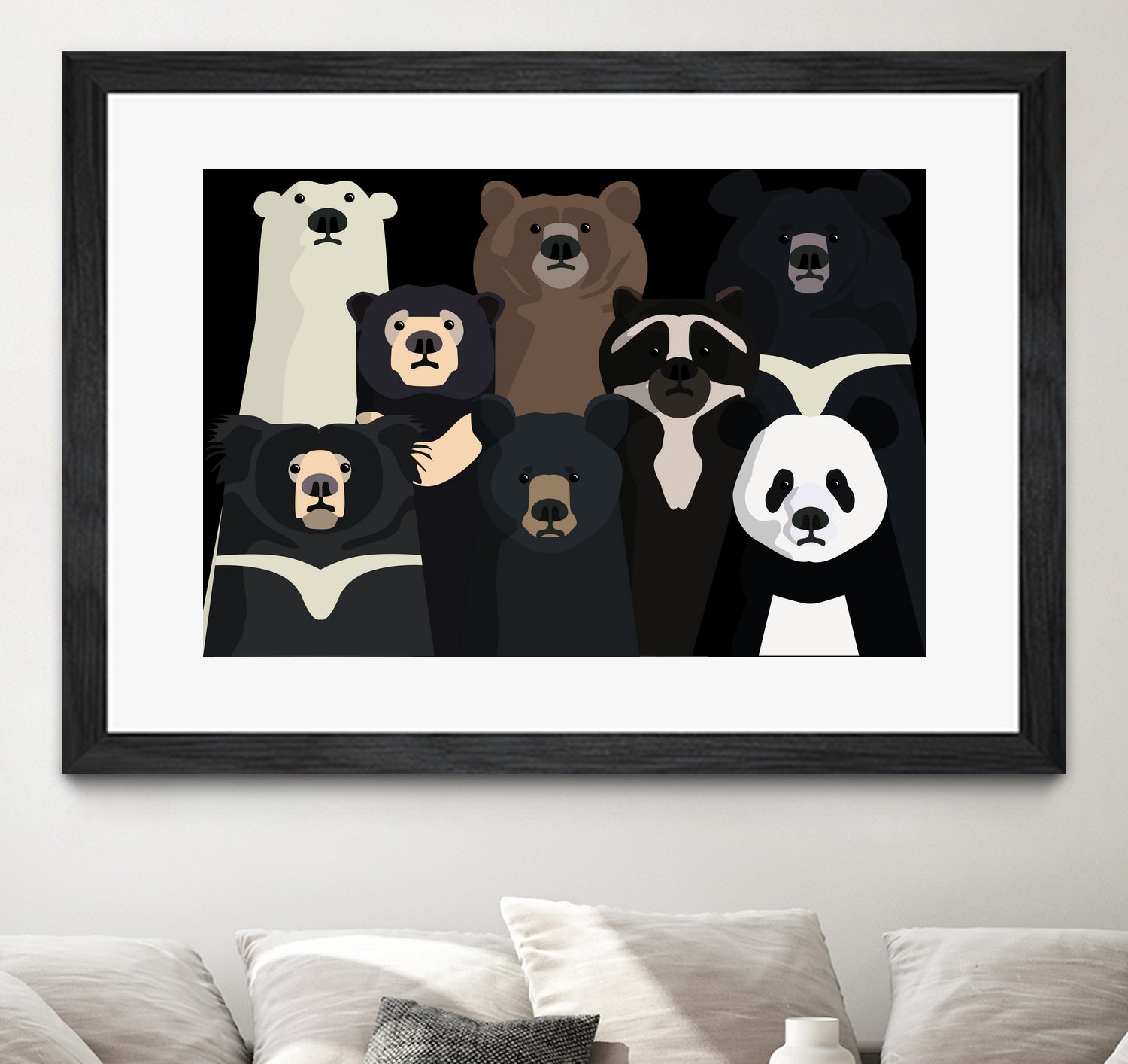 Bears of the world by Rodrigo Esparza-Salas on GIANT ART - white digital drawing