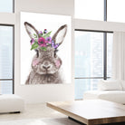 Bunny with flowers by Two Lips on GIANT ART - brown digital drawing