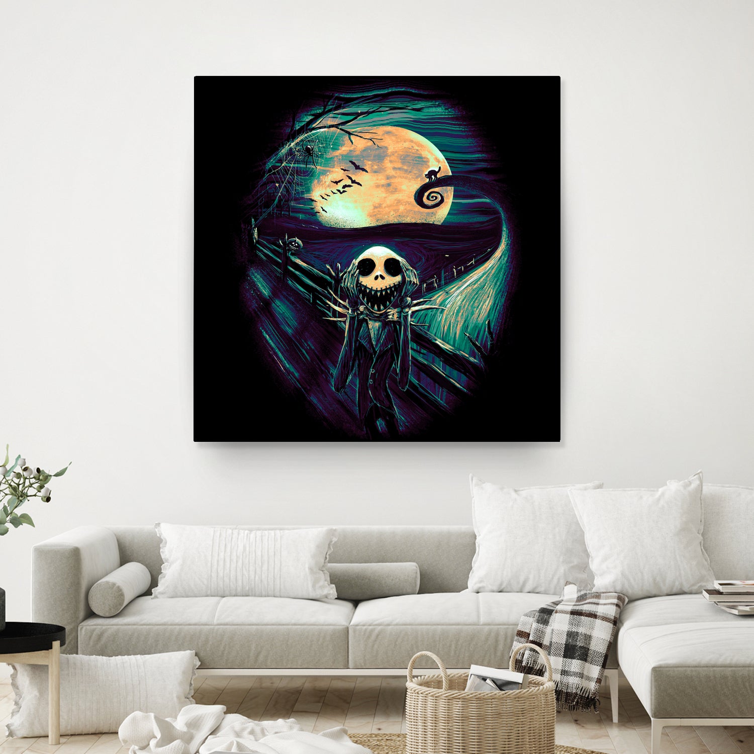 The Scream Before Christmas by Francis Mi Oza on GIANT ART - black digital painting