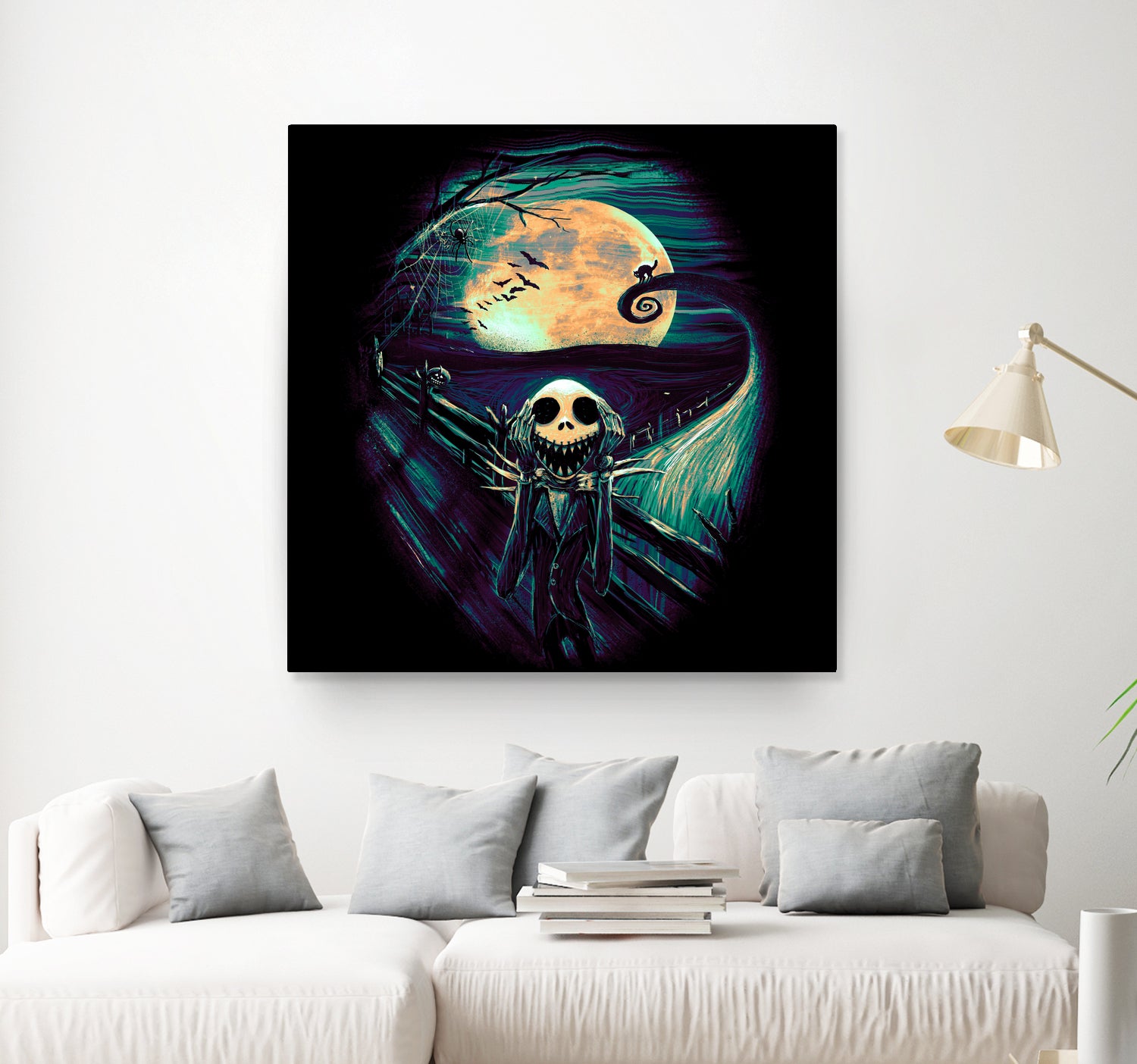 The Scream Before Christmas by Francis Mi Oza on GIANT ART - black digital painting