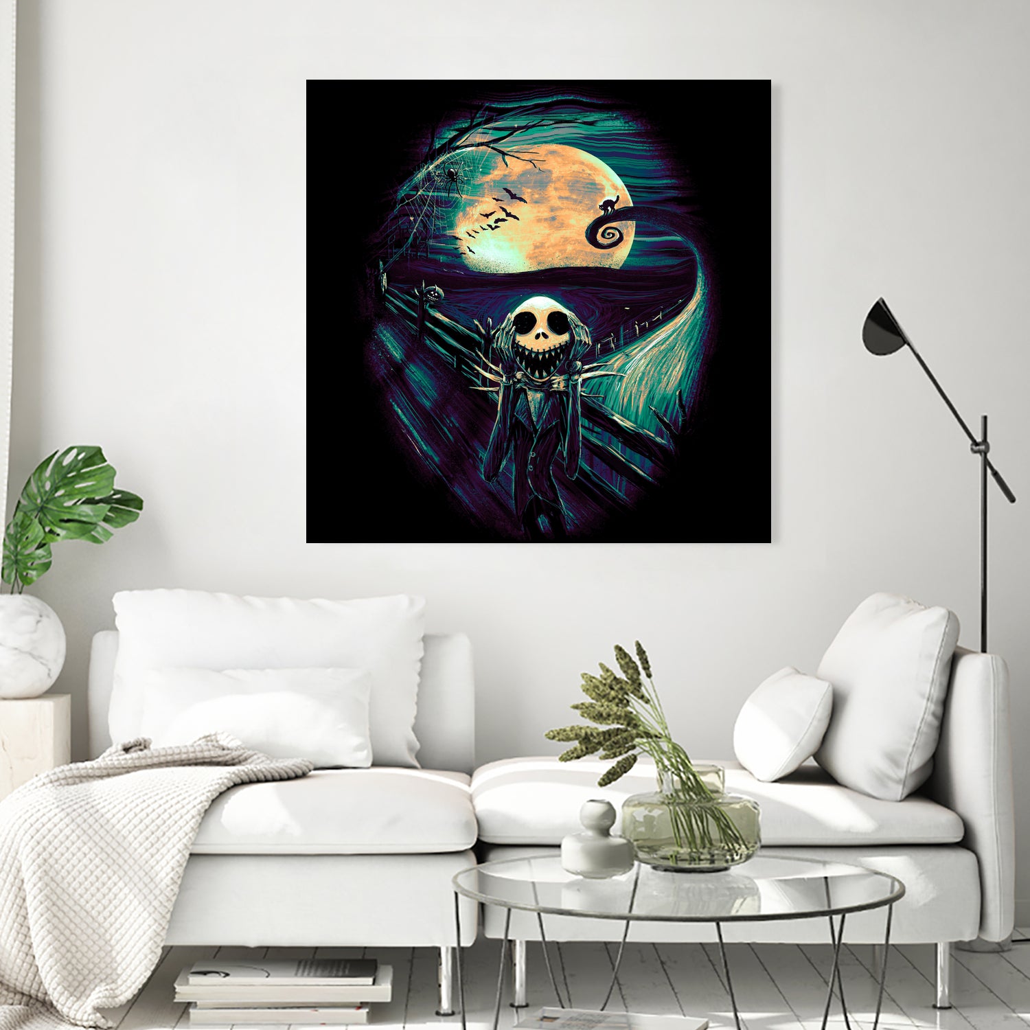 The Scream Before Christmas by Francis Mi Oza on GIANT ART - black digital painting