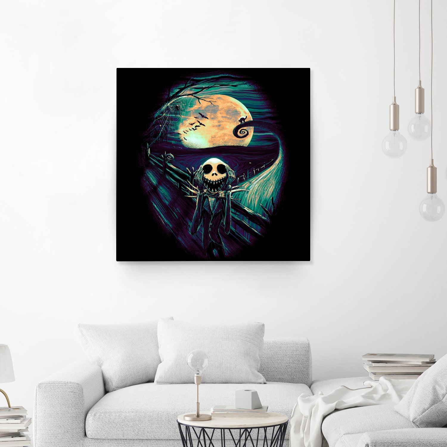 The Scream Before Christmas by Francis Mi Oza on GIANT ART - black digital painting