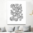 Hexagon by Emi Dimitrova on GIANT ART - white digital drawing