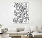 Hexagon by Emi Dimitrova on GIANT ART - white digital drawing