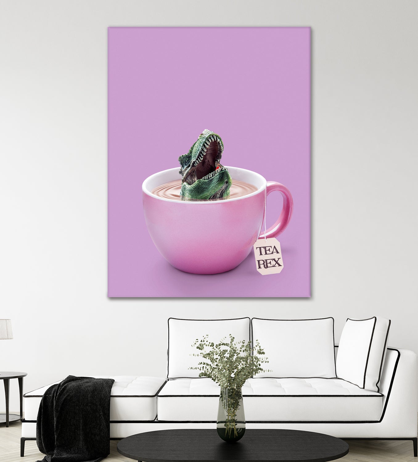 TEA-REX by Jonas Loose on GIANT ART - pink photo manipulation