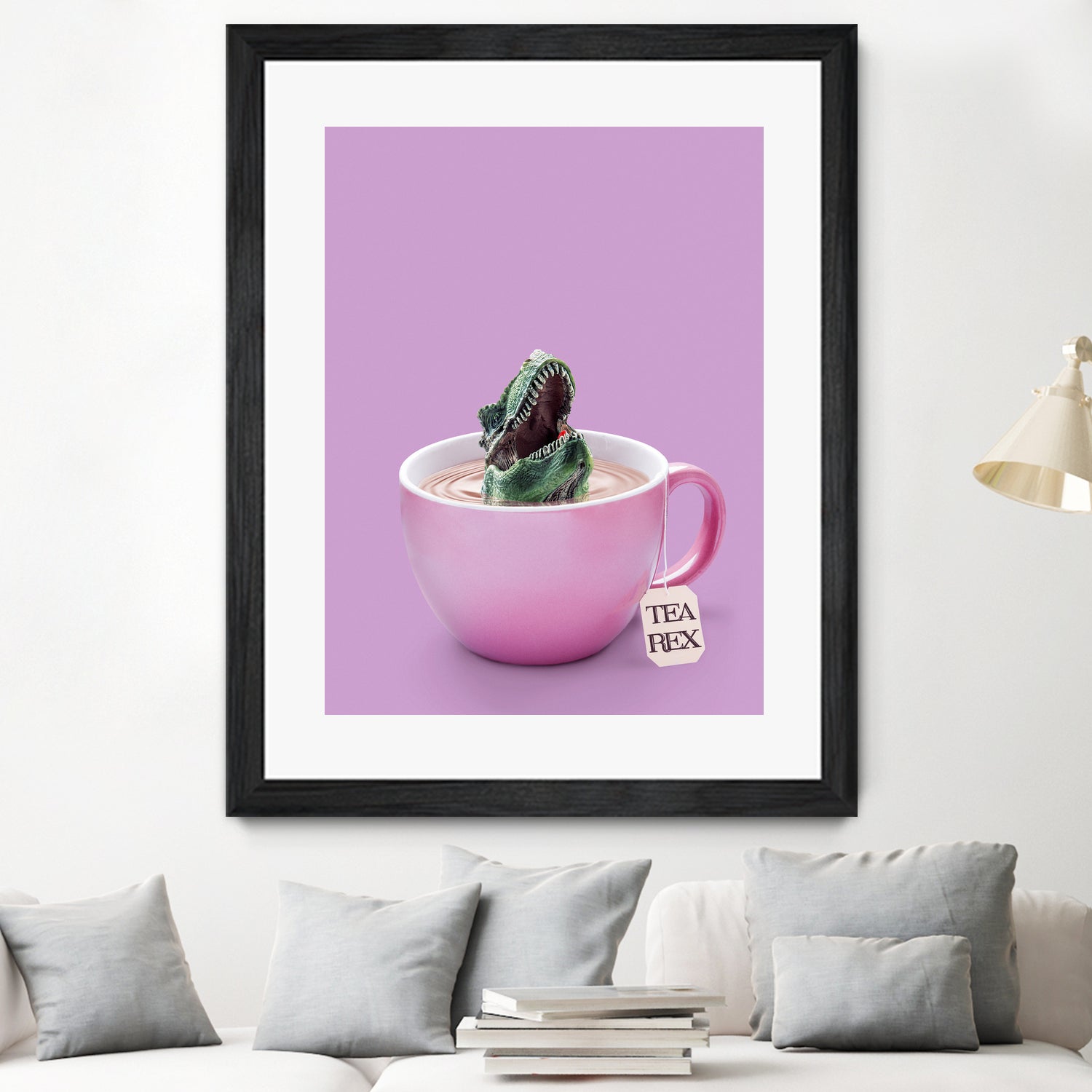 TEA-REX by Jonas Loose on GIANT ART - pink photo manipulation