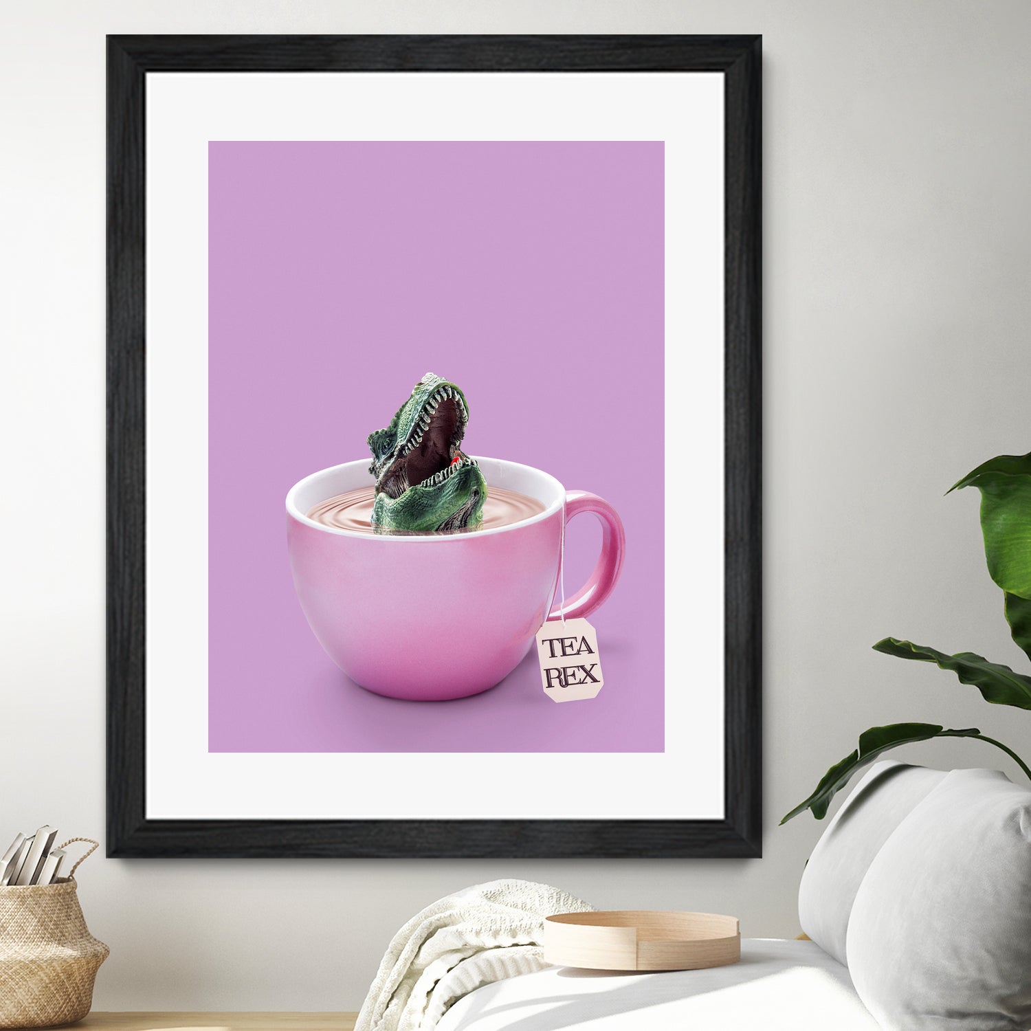 TEA-REX by Jonas Loose on GIANT ART - pink photo manipulation