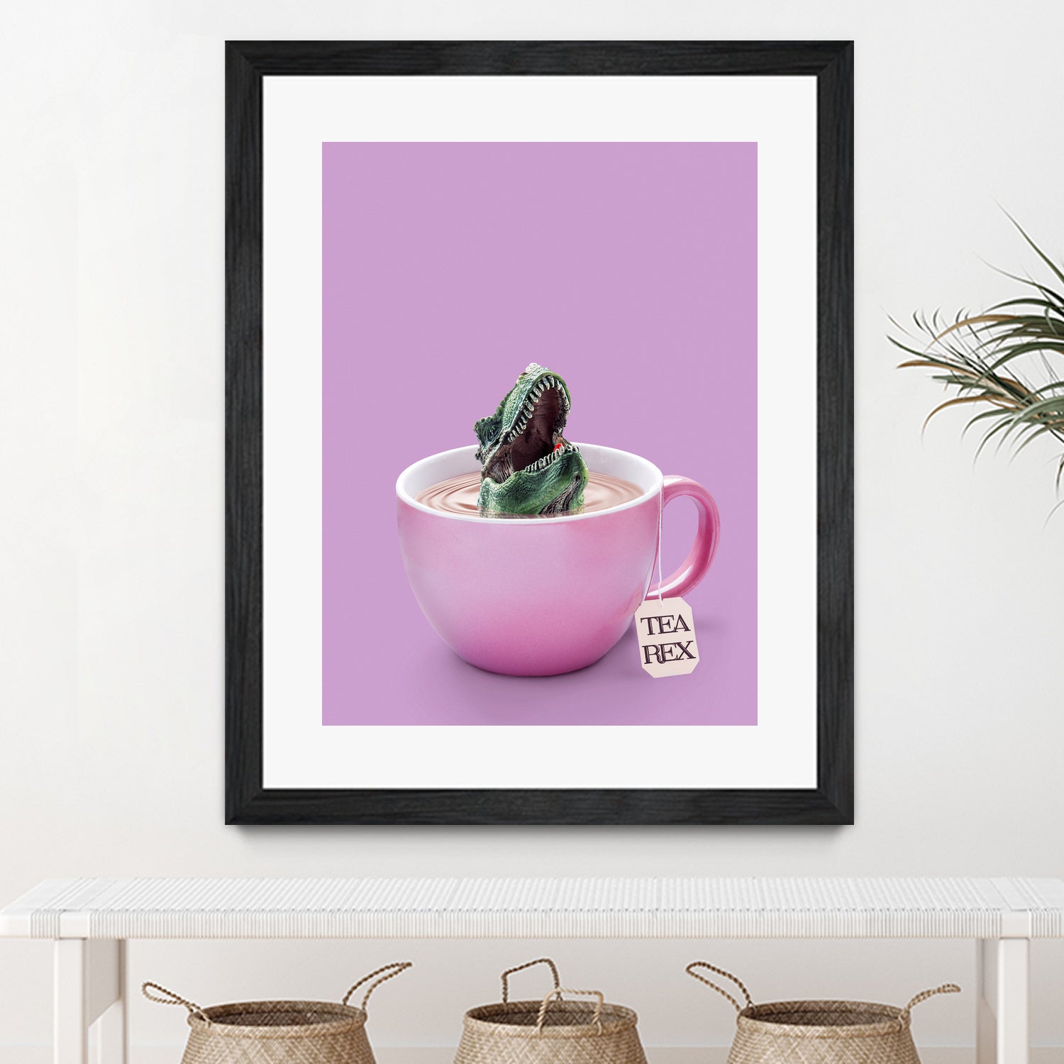 TEA-REX by Jonas Loose on GIANT ART - pink photo manipulation