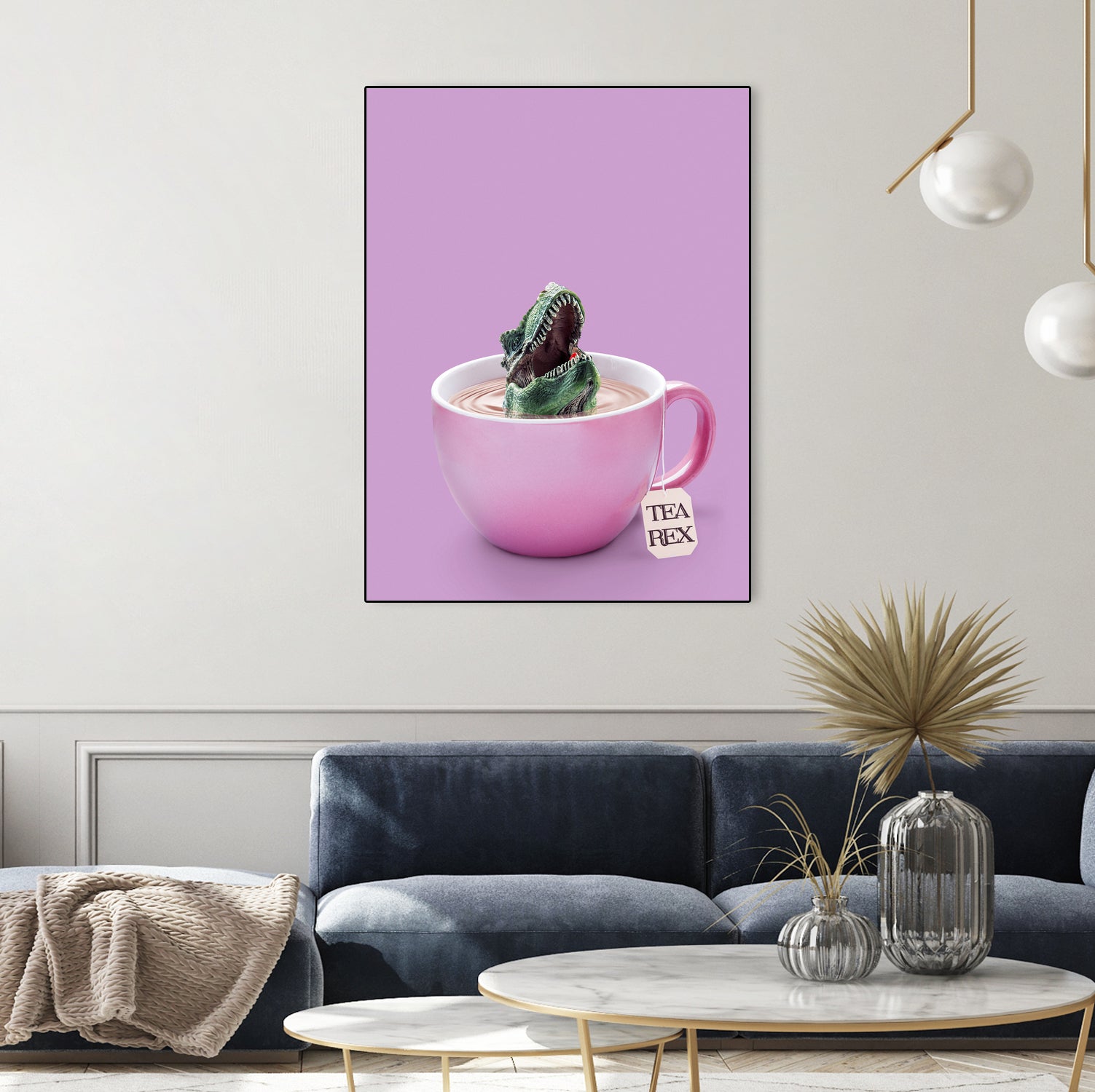 TEA-REX by Jonas Loose on GIANT ART - pink photo manipulation