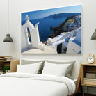 Oia Santorini v by Haris Kavalla on GIANT ART - blue photo manipulation